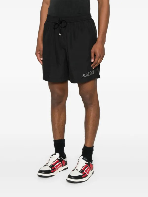 Amiri - Short à logo brodé Noir