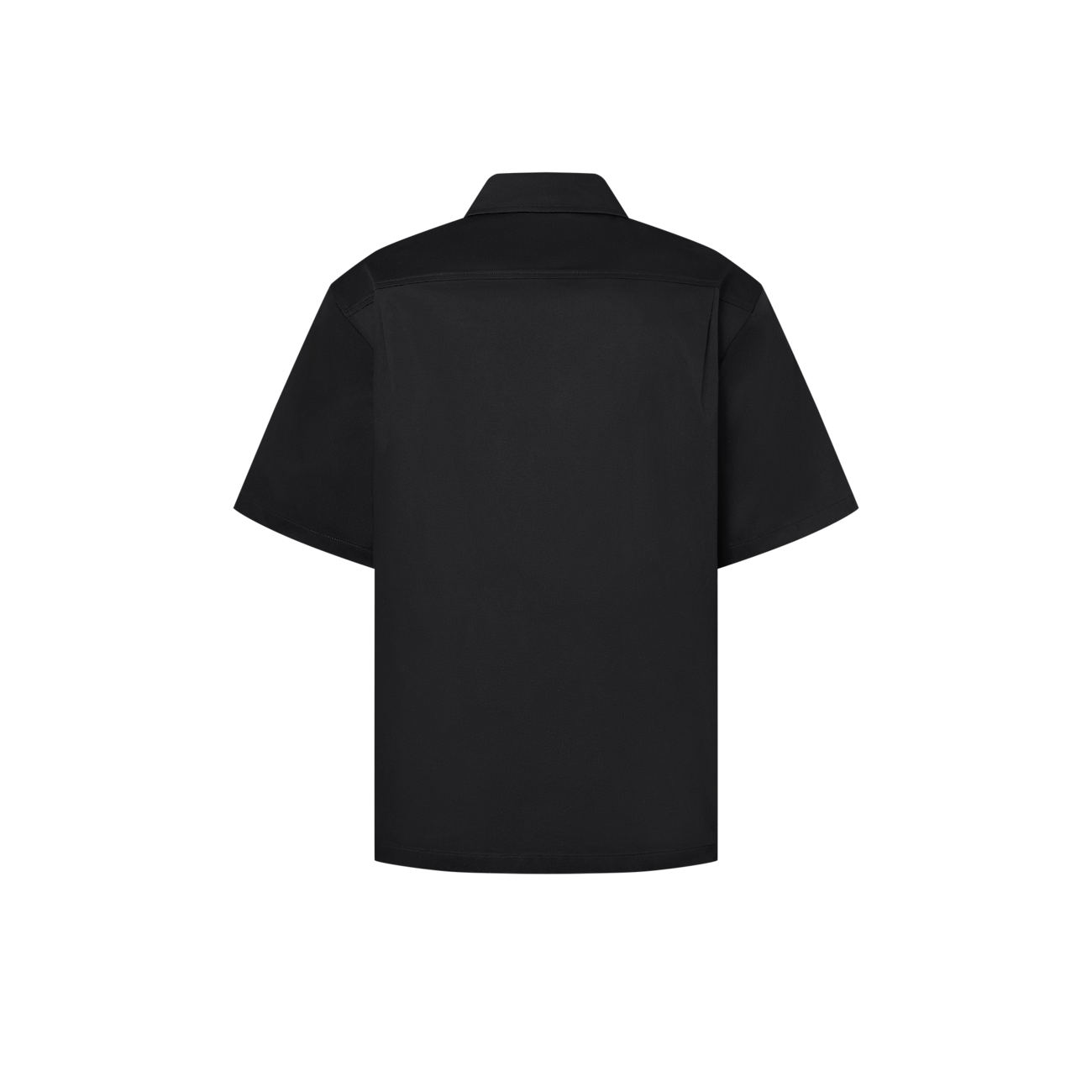 Louis Vuitton - Chemise manches courtes floquée en coton Noir