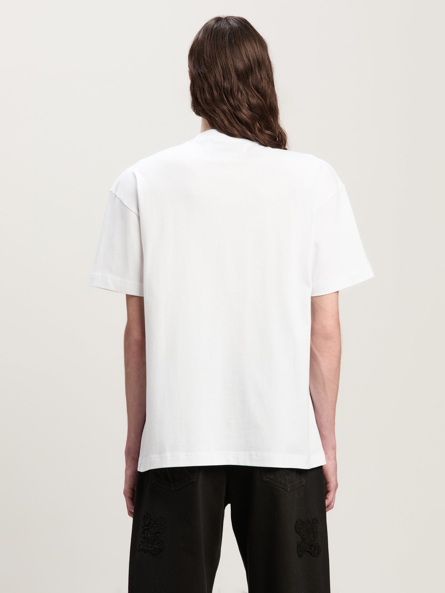 Palm Angels - T-shirt Monogram Spray City Los Angels Blanc