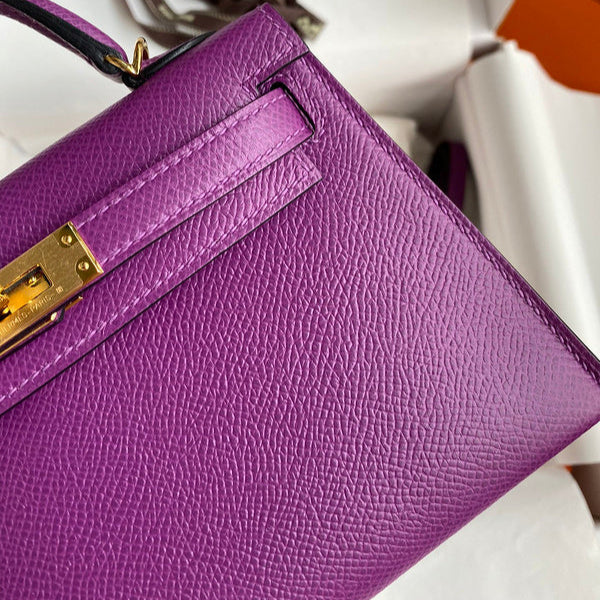 Hermes - Birkin 19 cm Violet améthyste