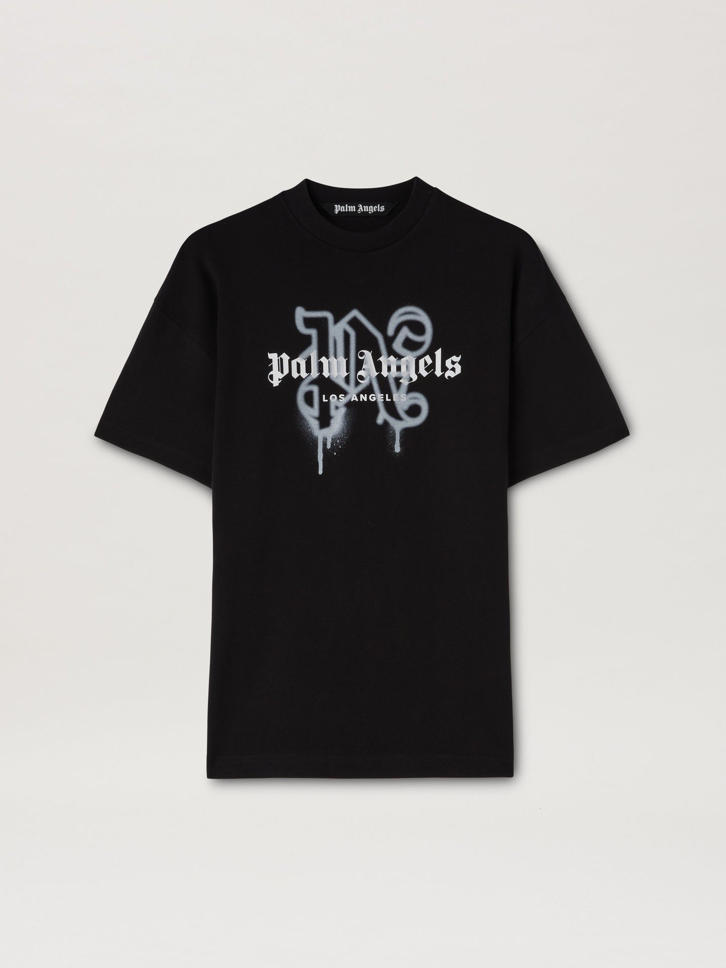 Palm Angels - T-shirt Monogram Spray City Los Angels Noir