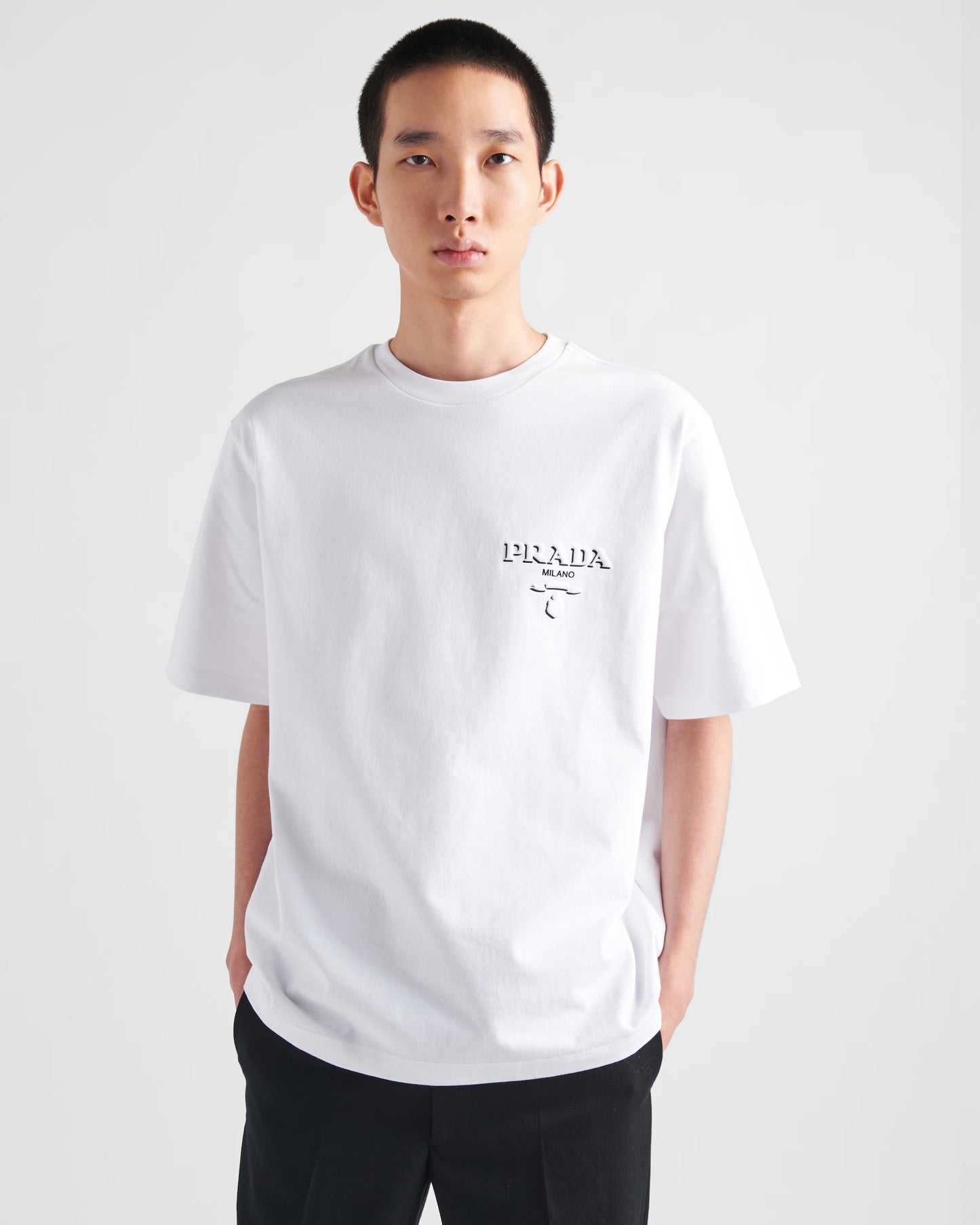 Prada - T-shirt en coton Blanc II