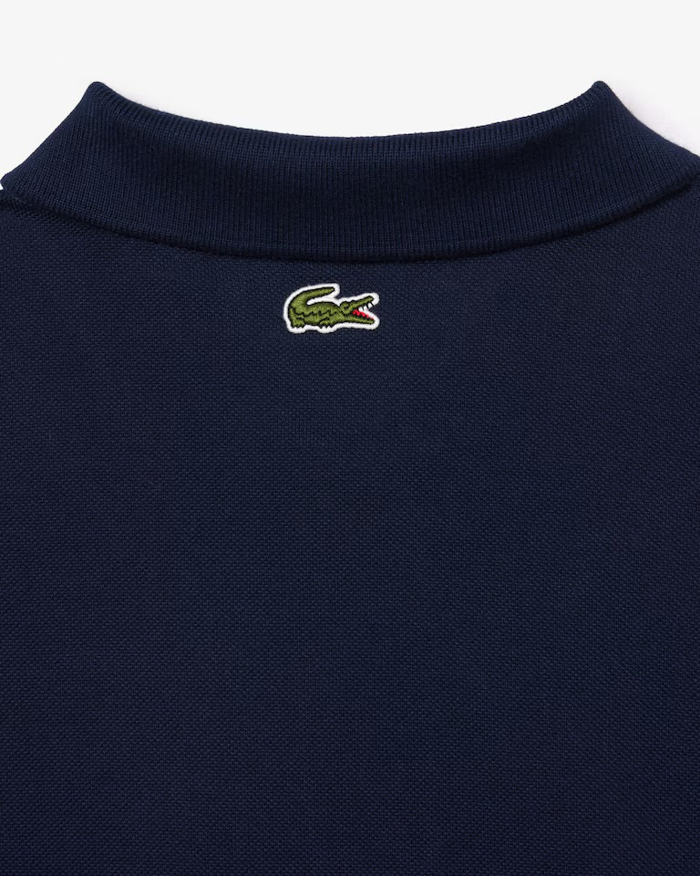 Lacoste - Polo L.12.12 classic fit imprimé signature Bleu Nuit