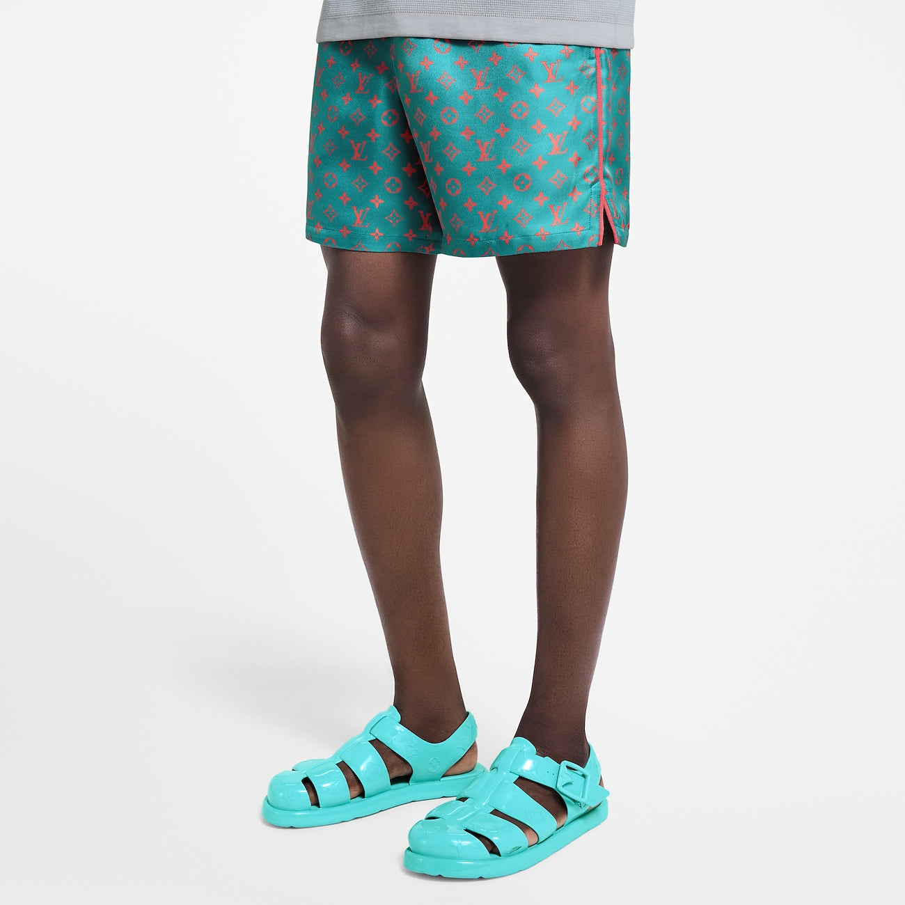 Louis Vuitton - Short Monogram en soie Rose Strawberry Ice
