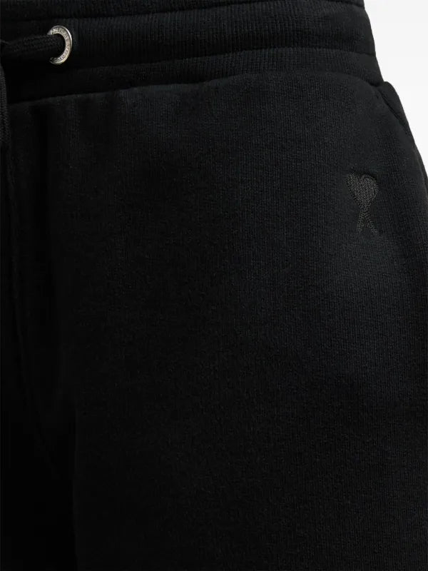 Ami - Short de sport à logo brodé Noir