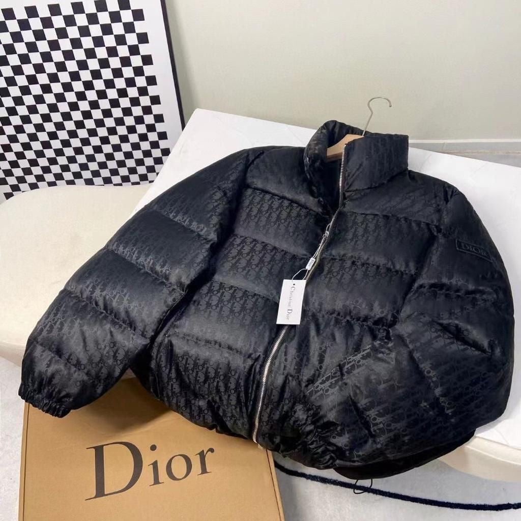 Dior - Doudoune avec logo monogramme Dior Noir