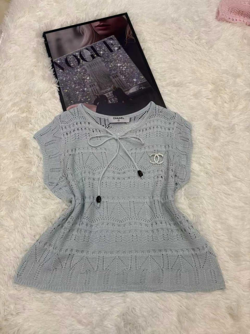 Chanel - T-shirt Gris/Rose/Jaune/Bleu