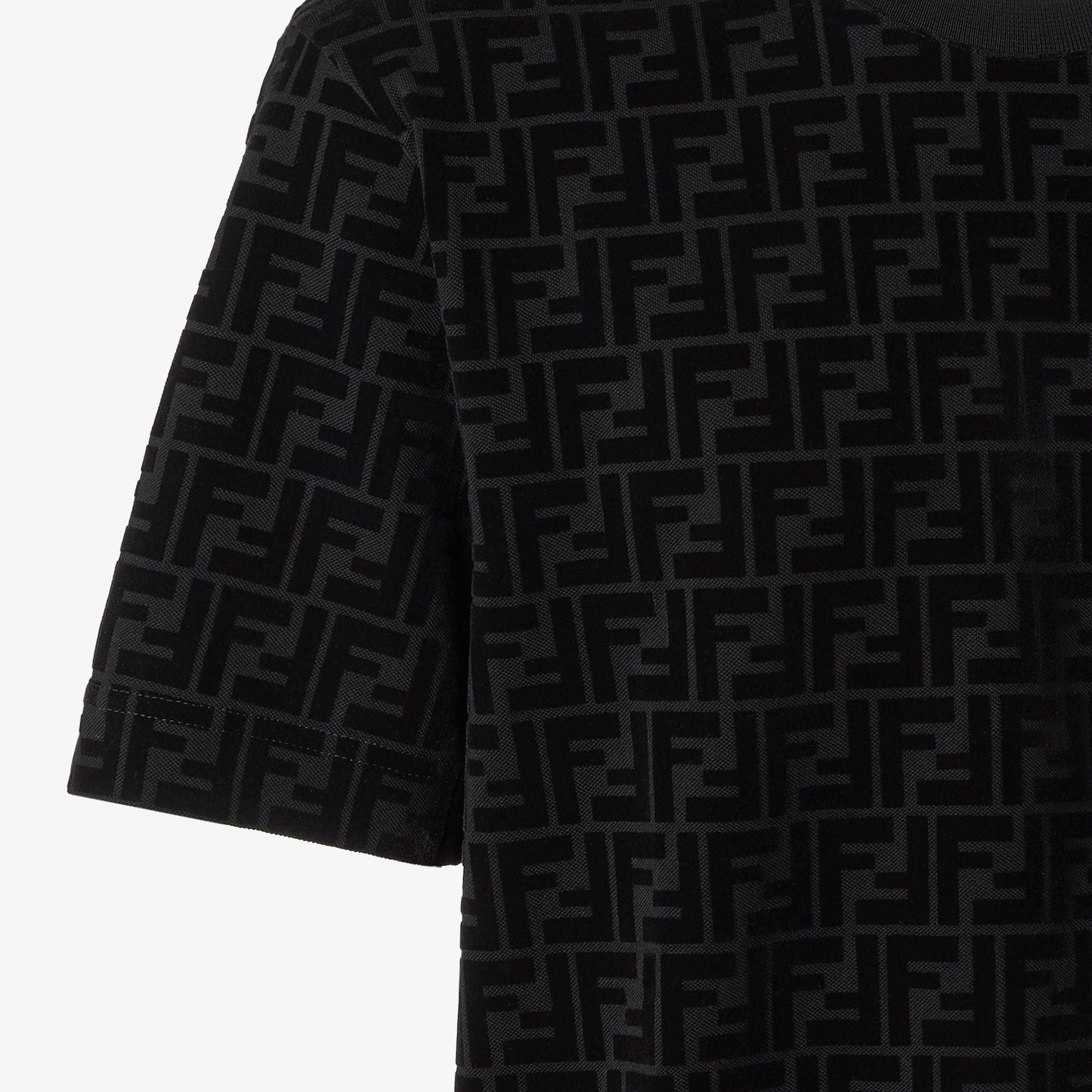 Fendi - Ensemble T-shirt + Short en piqué FF Noir