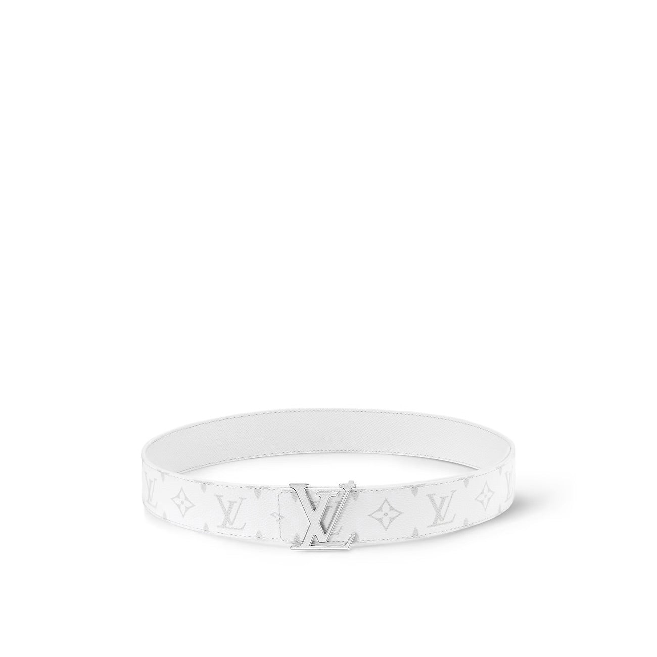 Louis Vuitton - Ceinture LV Initiales 40 mm réversible Blanc