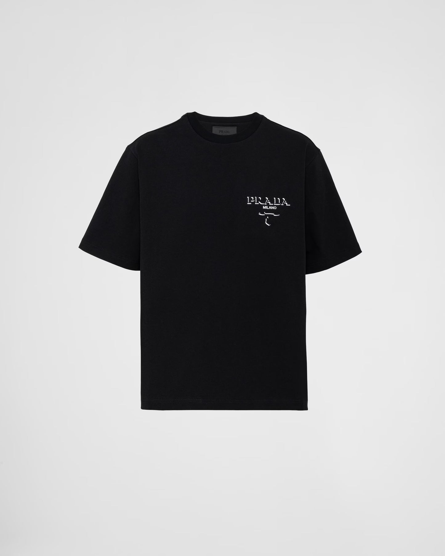 Prada - T-shirt en coton Noir II