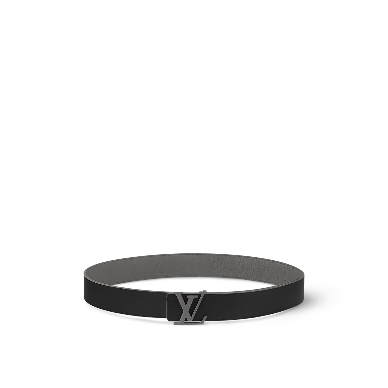 Louis Vuitton - Ceinture LV Taurillon 40 mm réversible Dark Grey
