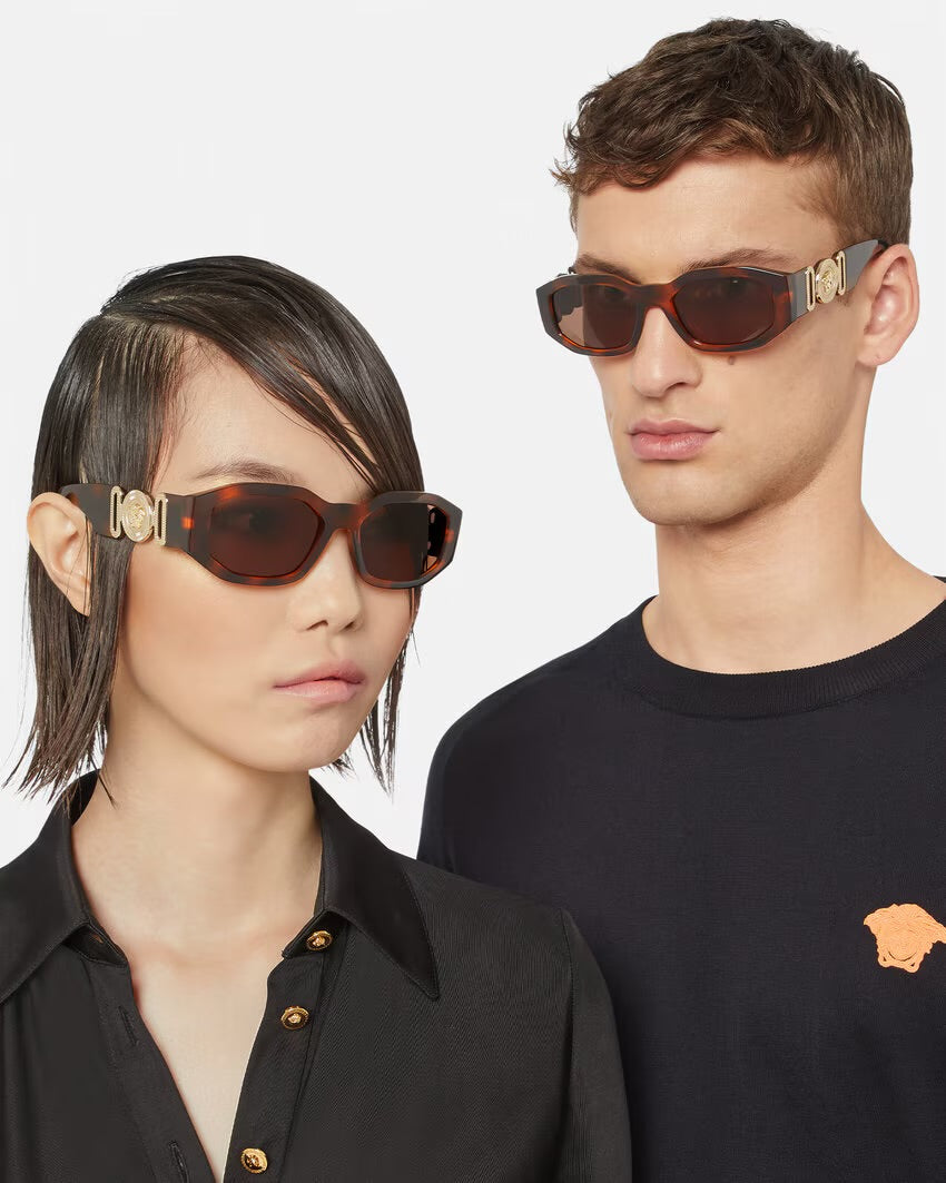 Versace - Lunettes De Soleil Médusa Biggie Havana