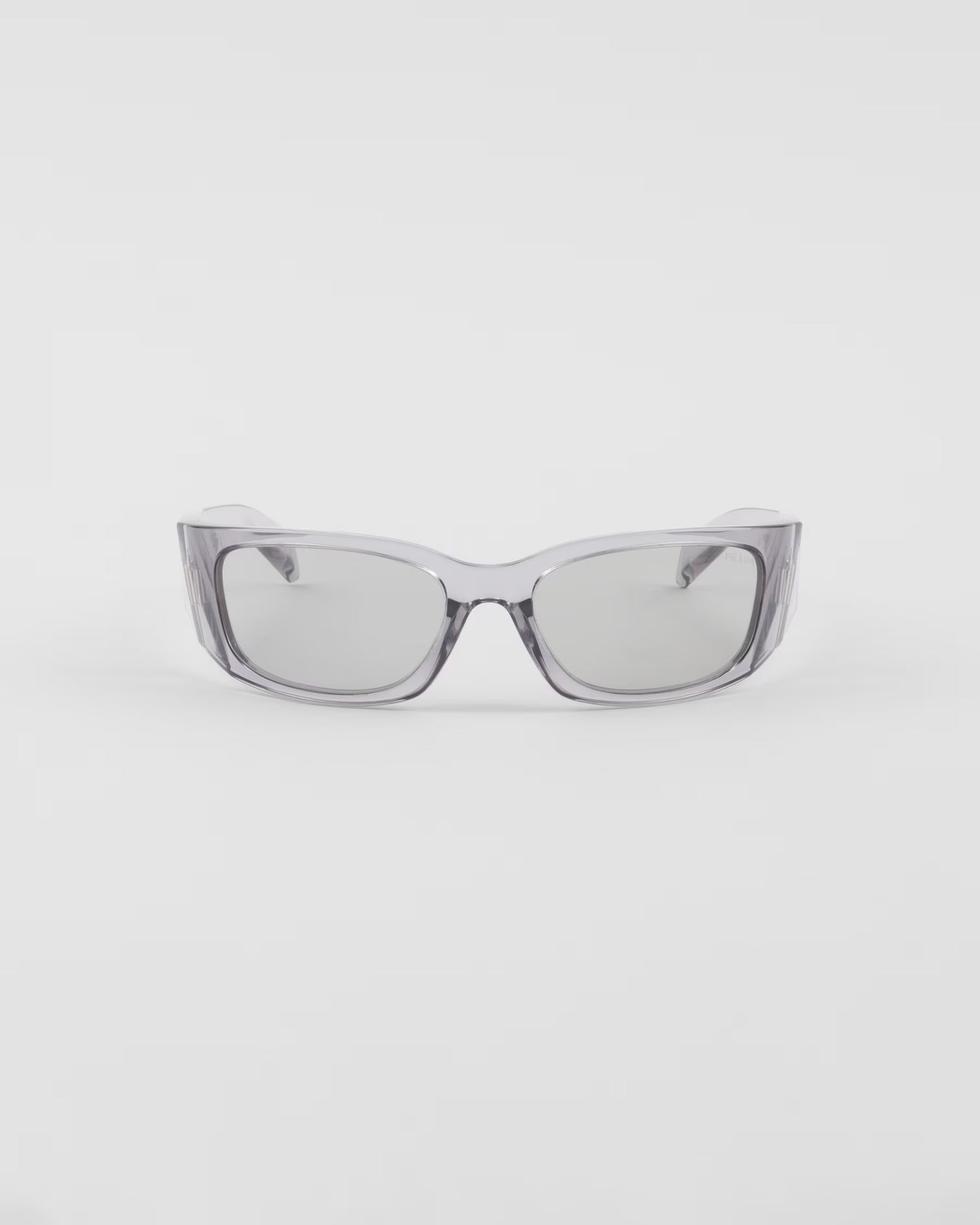 Prada - Lunettes De Soleil Prada Symbole Verres Gris Clair Transparent