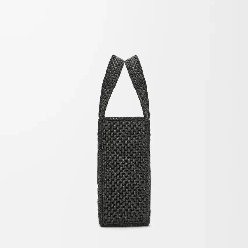 LOEWE - Petit Font Tote en raphia Noir