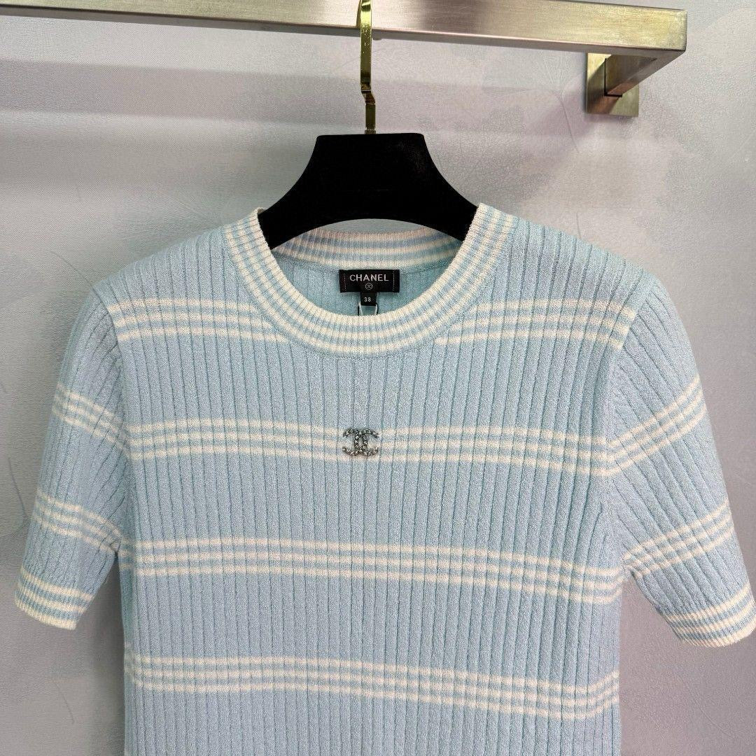 Chanel - T-Shirt Rose/Rose Clair/Bleu Clair