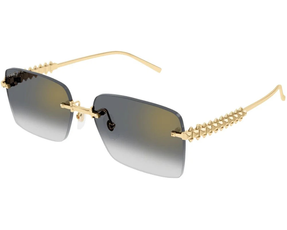 Cartier - Lunettes solaires Cartier Clash Monture Or Verres Gris
