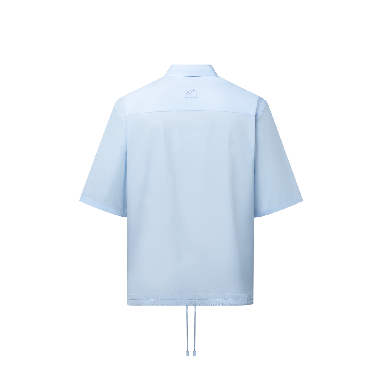 Louis Vuitton - Chemise manches courtes brodée fleur de Monogram Bleu Ciel