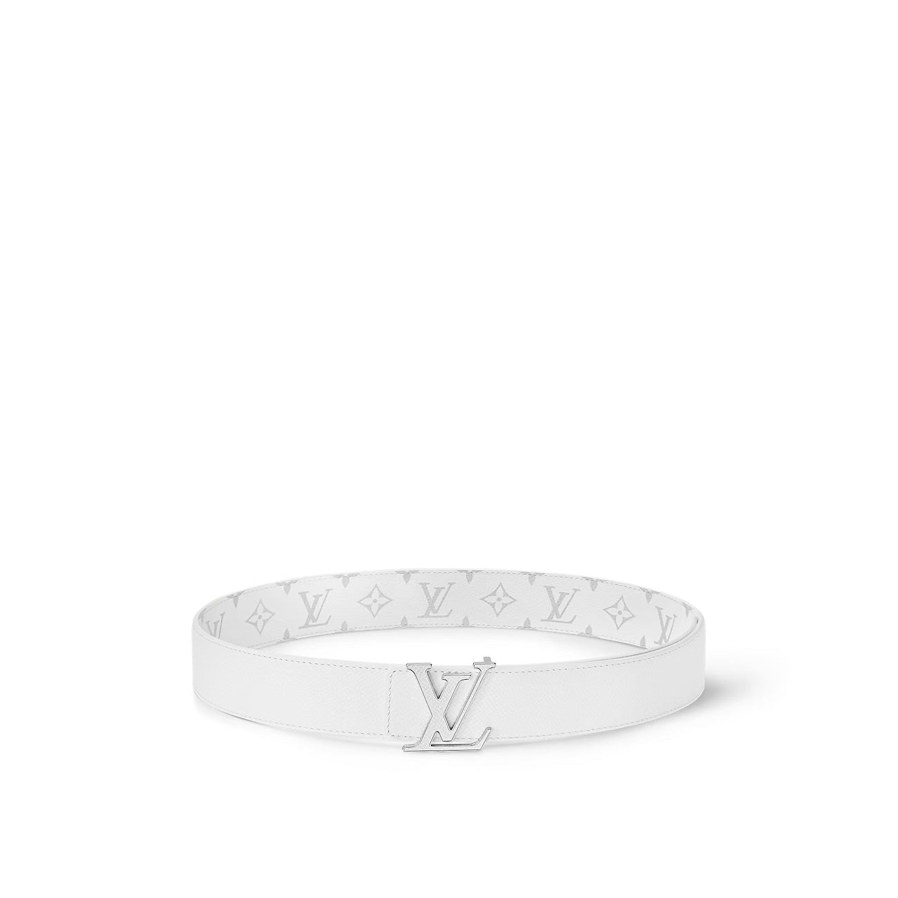 Louis Vuitton - Ceinture LV Initiales 40 mm réversible Blanc