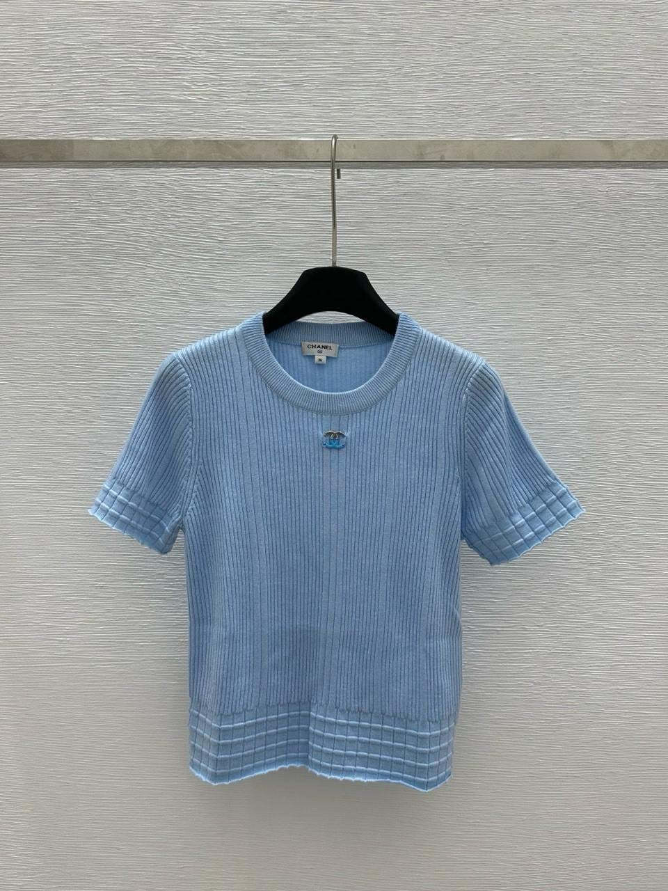 Chanel - T-Shirt avec logo Noir/Blanc/Bleu