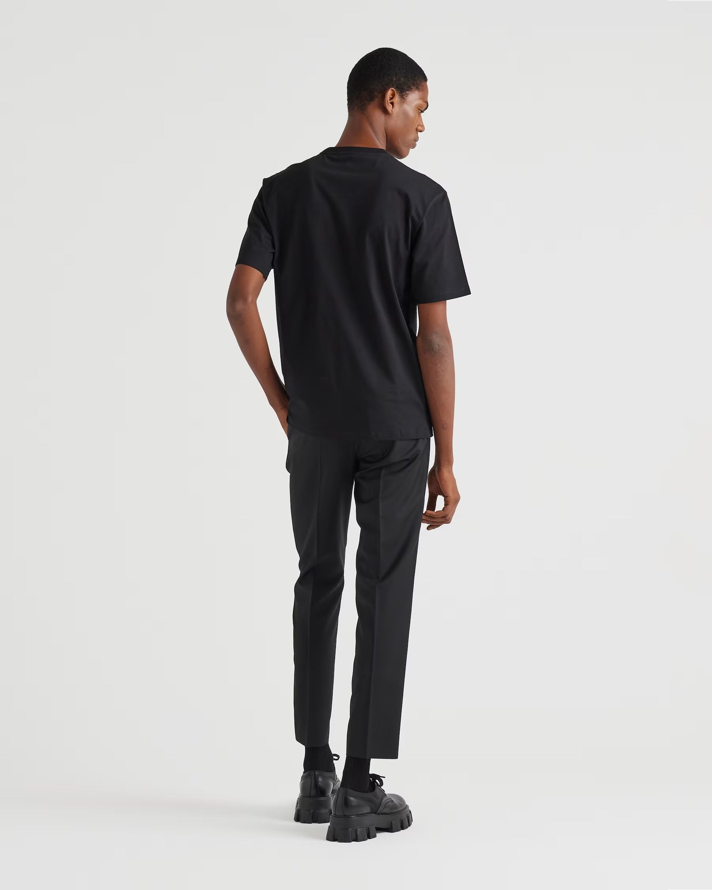 Prada - T-shirt en coton Noir