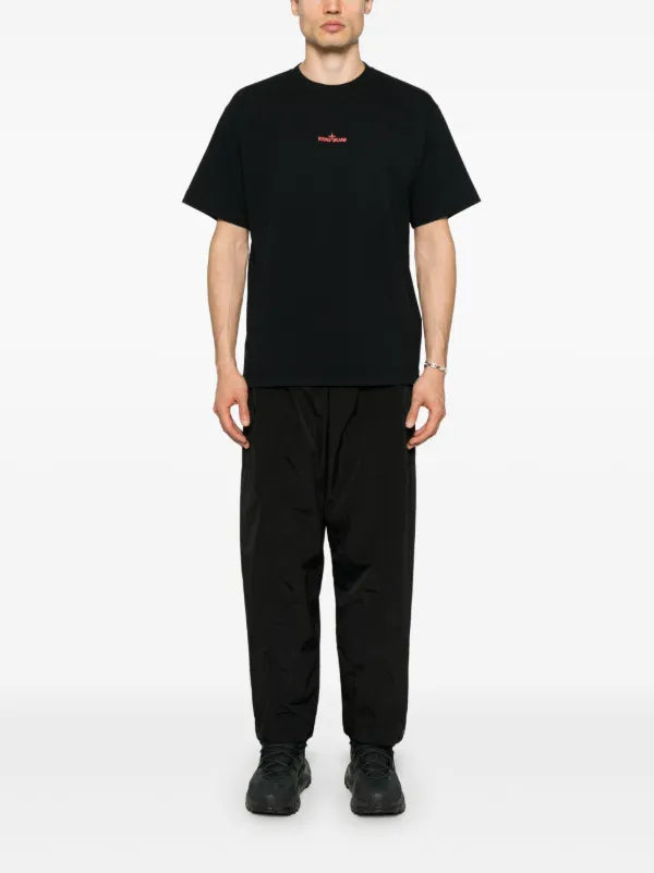 Stone Island - T-shirt à logo camouflage Noir