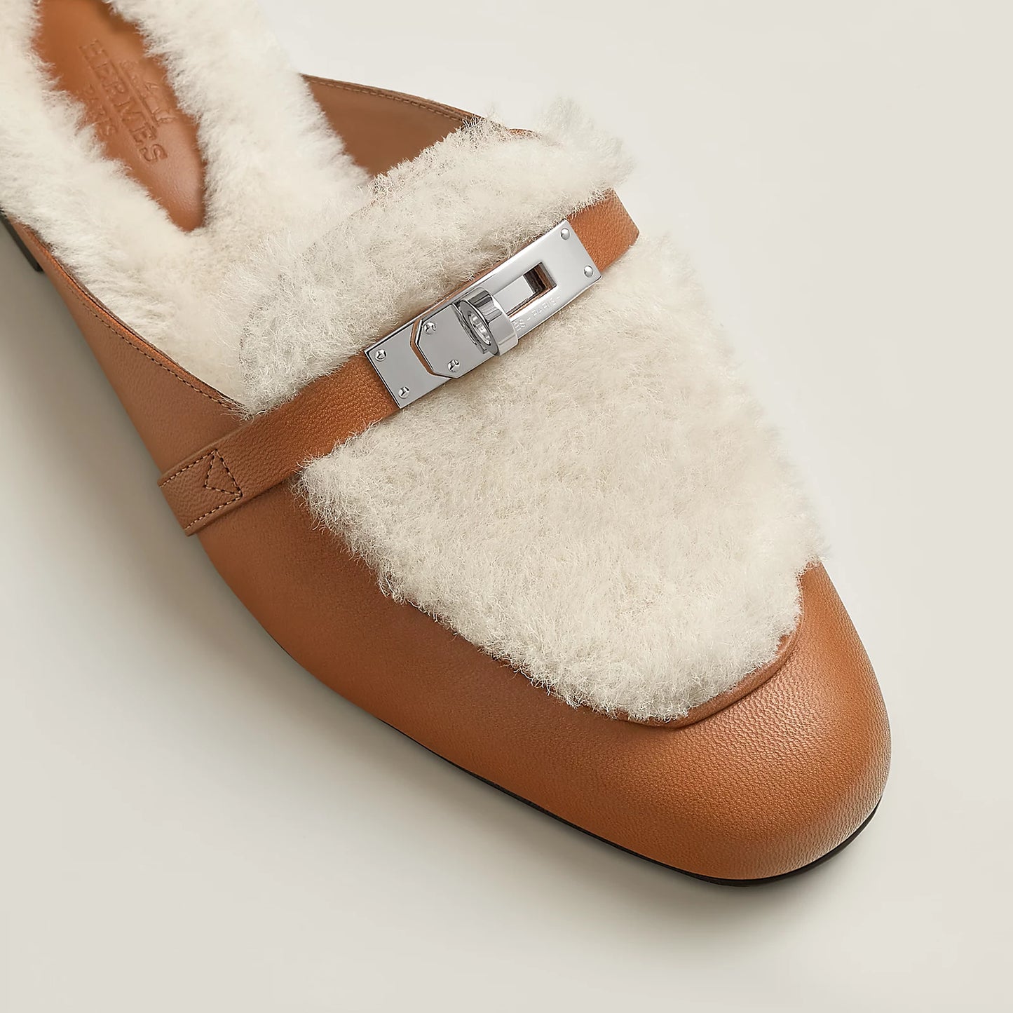 Hermès - Mules Oz Naturel / Écru