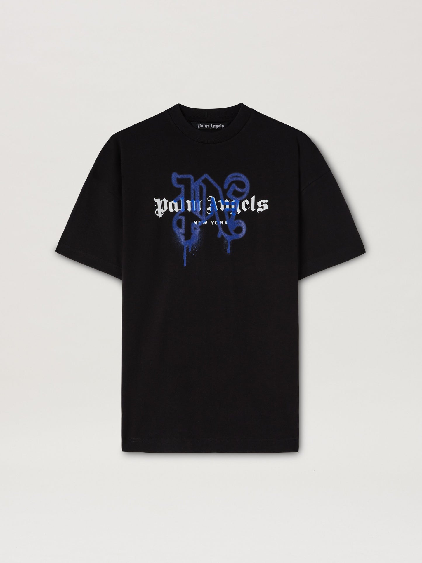 Palm Angels - T-shirt Monogram Spray City New York Noir