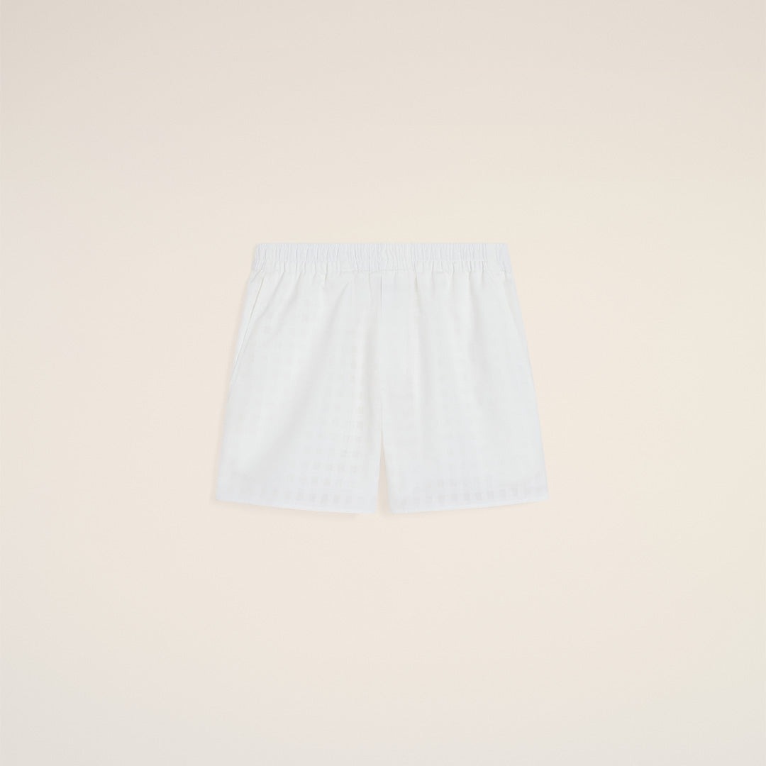 Ami - Short en coton Blanc