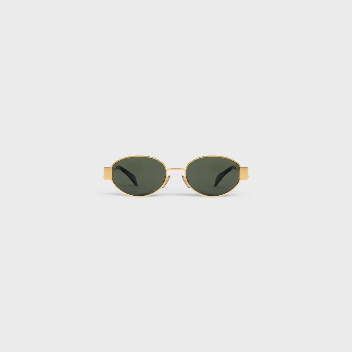 Celine - Lunettes De Soleil Triomphe métal 01 Or / Vert