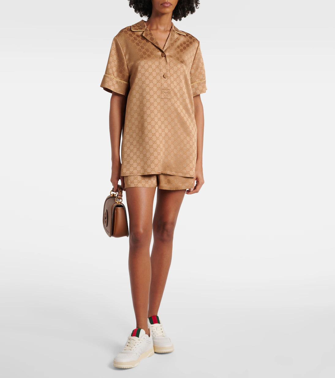 Gucci - Short GG en satin