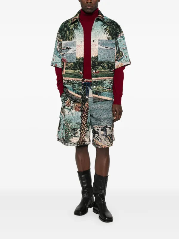 Amiri - Short à imprimé graphique