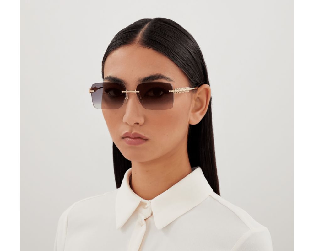 Cartier - Lunettes solaires Cartier Clash Monture Or Verres Gris