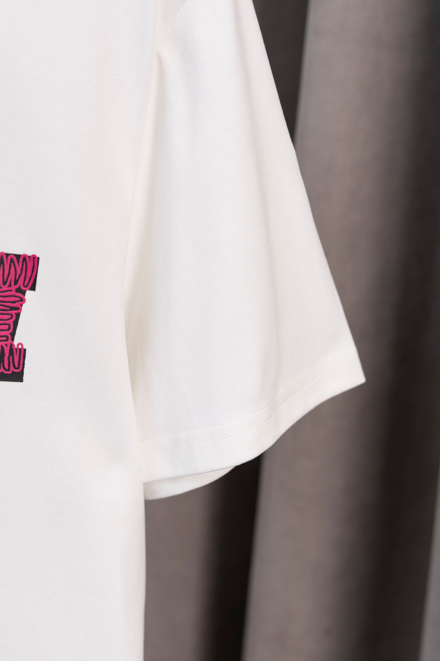 OFF-WHITE - T-shirt avec logo OW Blanc et Rose