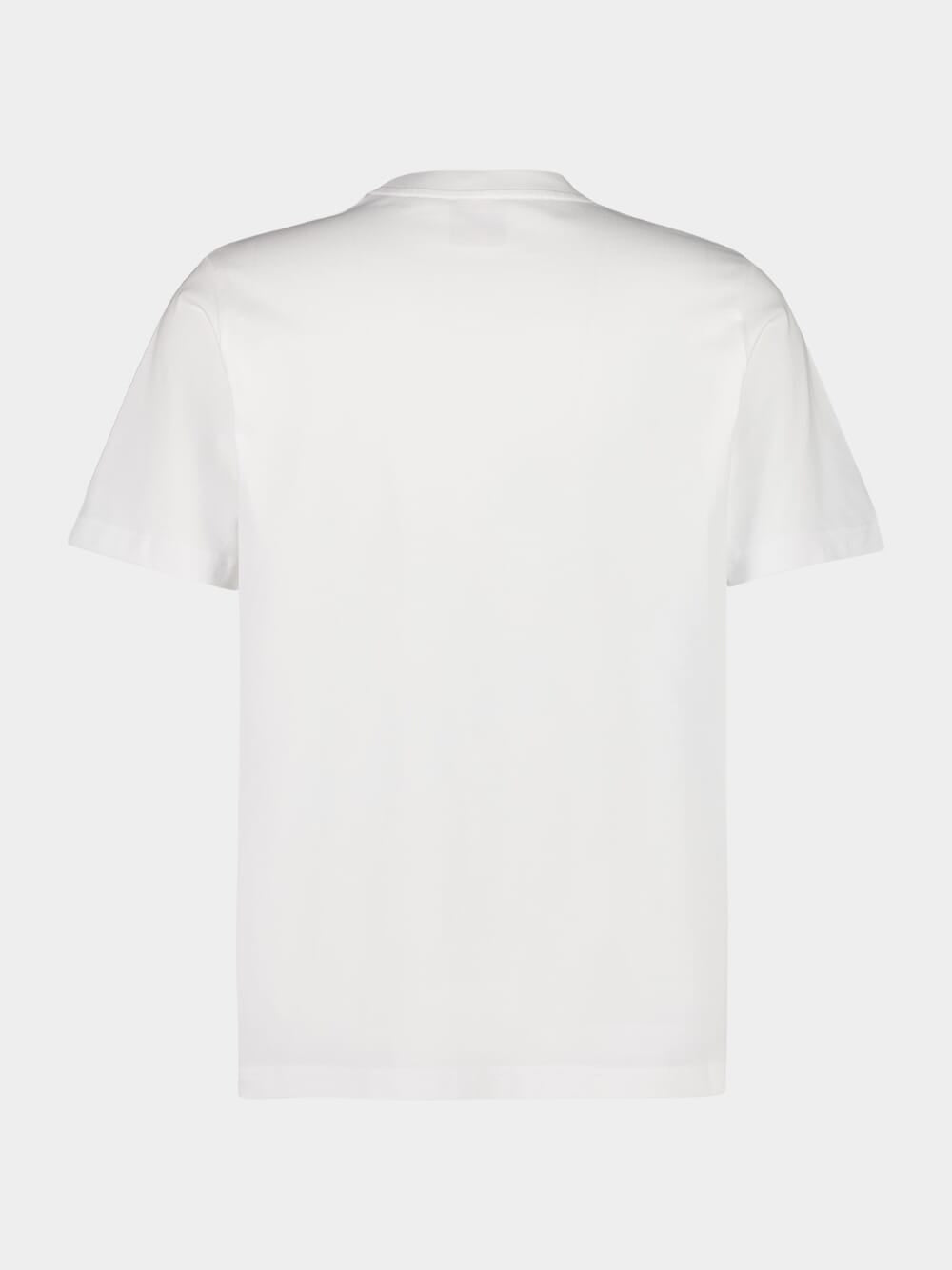 Casablanca - T-shirt Logo Montagne Blanc