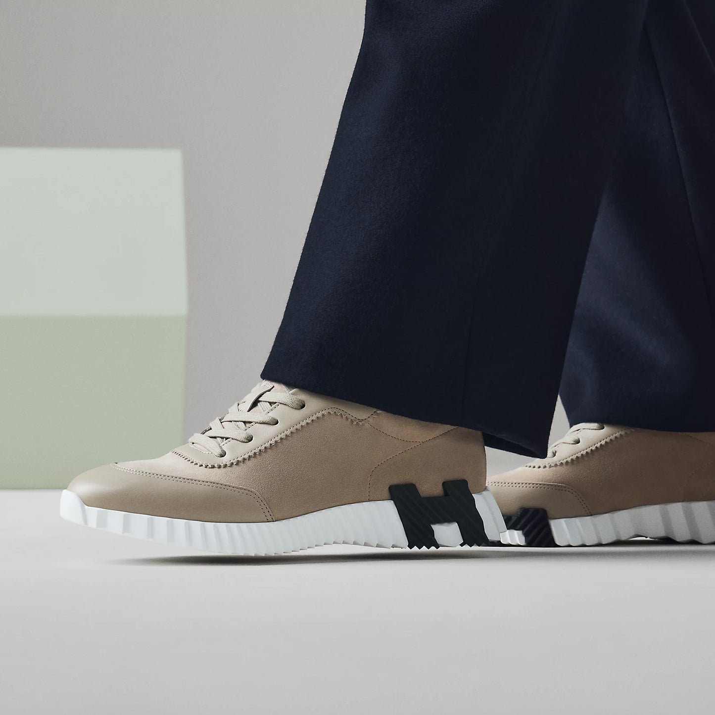 Hermès - Sneakers Bouncing Beige Esquisse