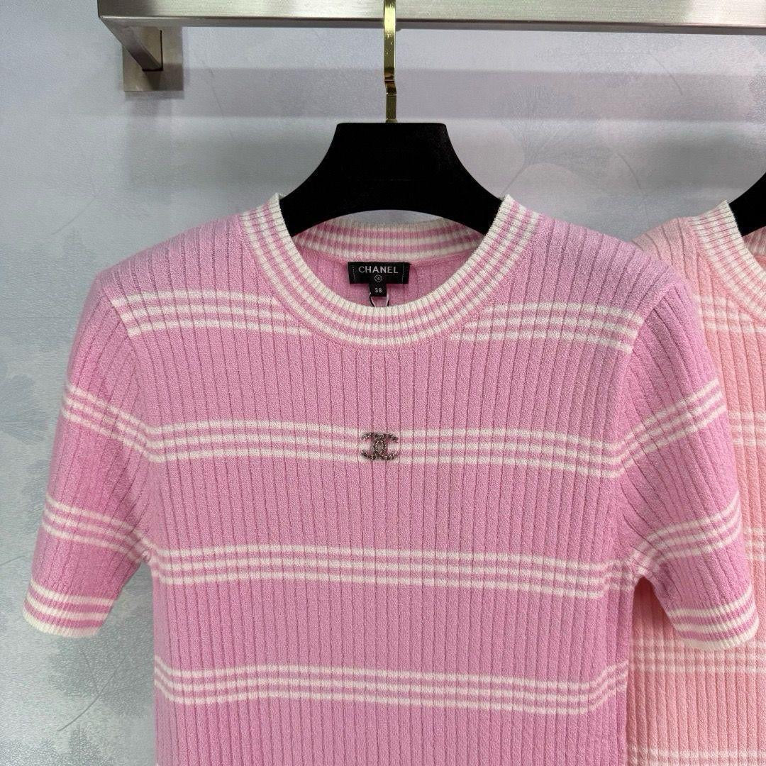 Chanel - T-Shirt Rose/Rose Clair/Bleu Clair