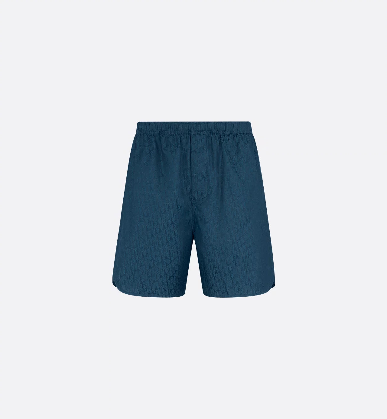 Dior - Short Dior Oblique Jacquard de soie et coton Bleu Marine