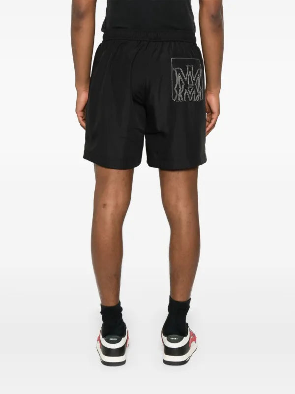 Amiri - Short à logo brodé Noir