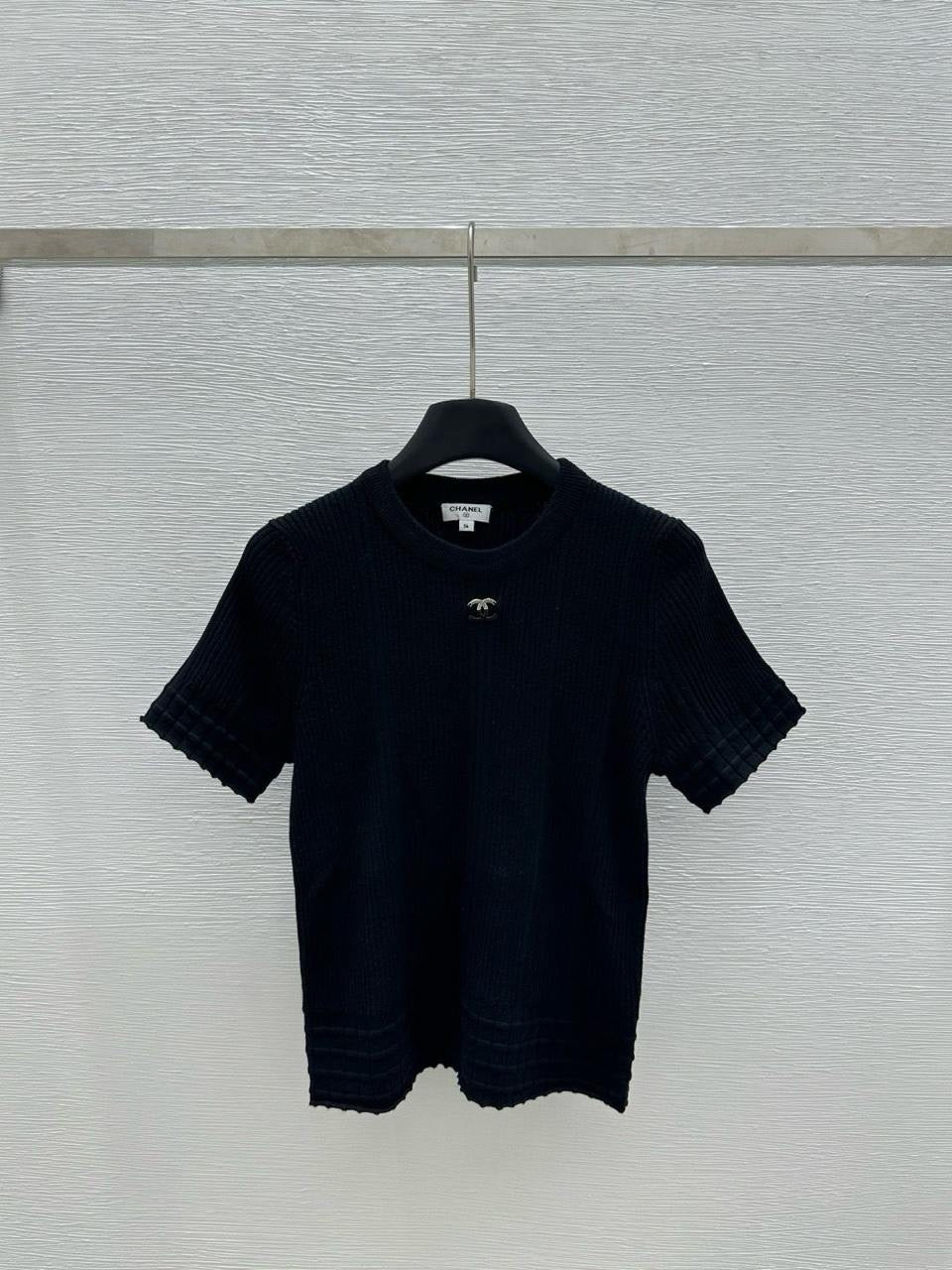 Chanel - T-Shirt avec logo Noir/Blanc/Bleu