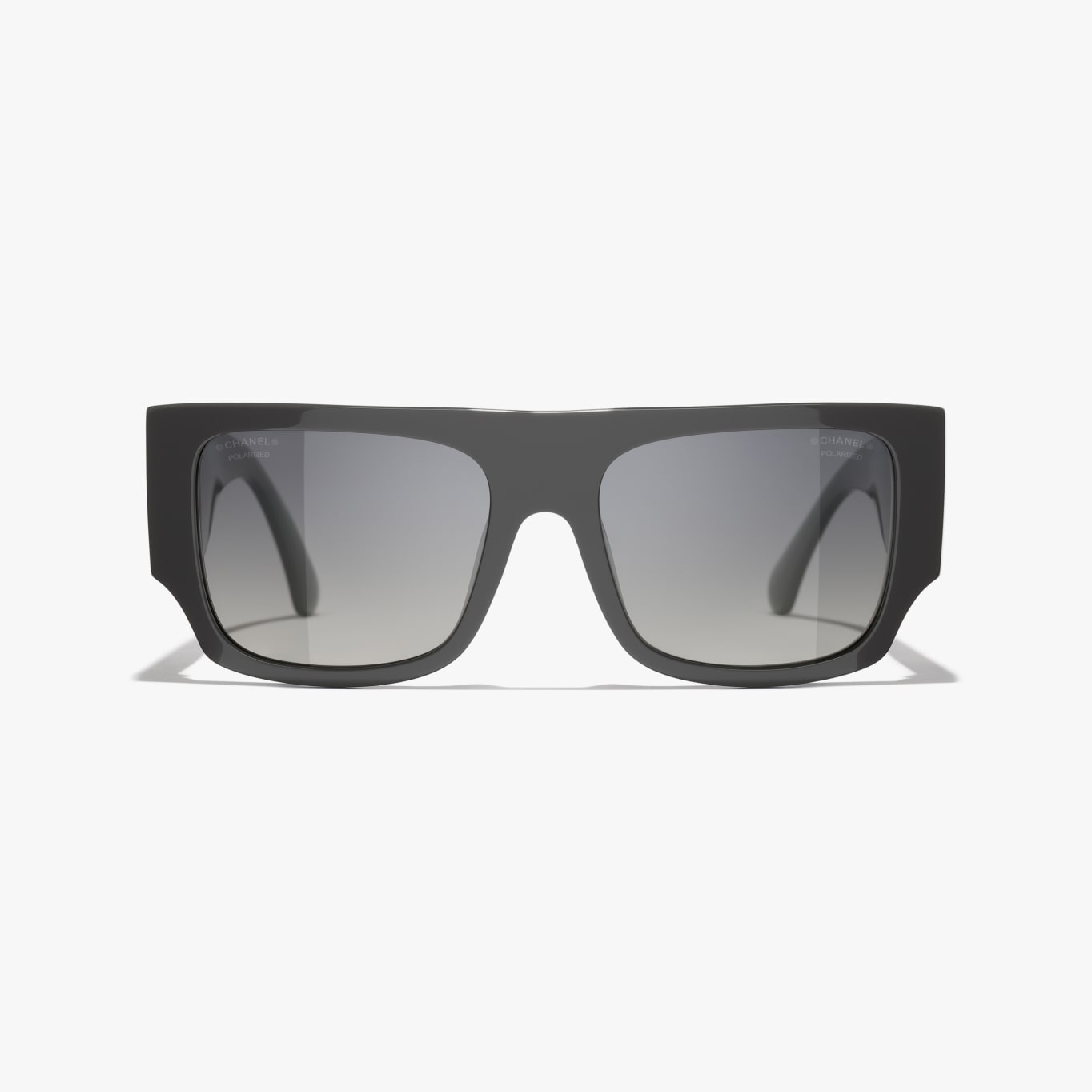Chanel - Lunettes de soleil carrées Gris