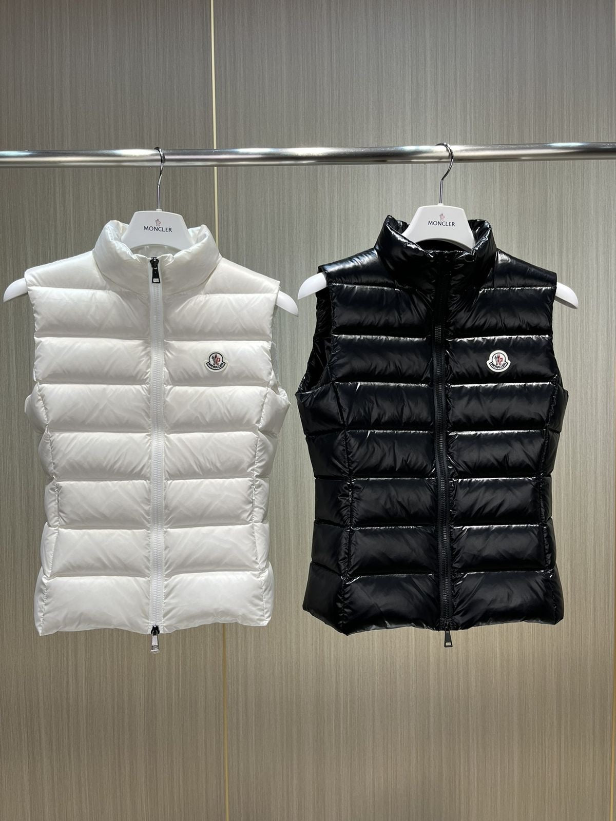 Moncler - Doudoune sans manche Blanc/Noir