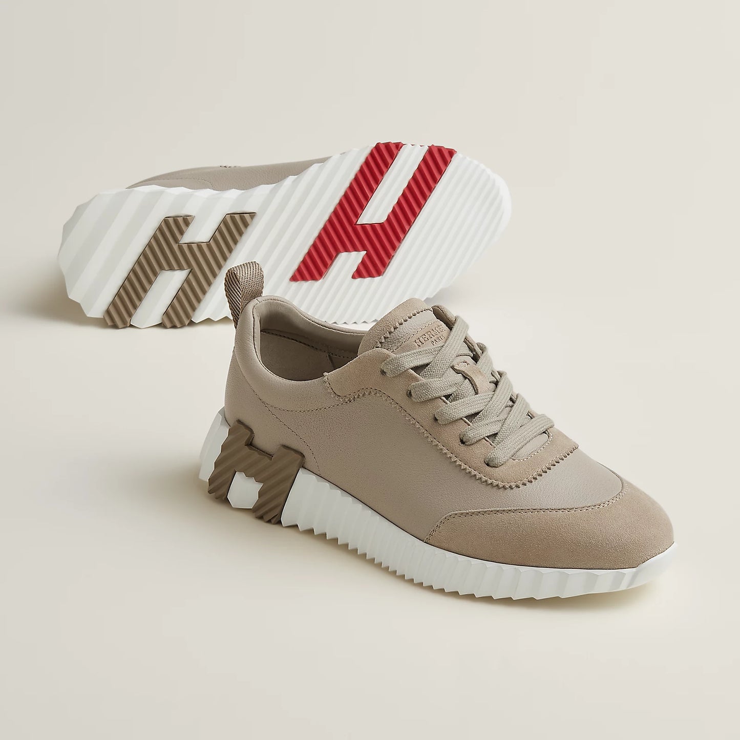 Hermès - Sneakers Bouncing Beige Galet