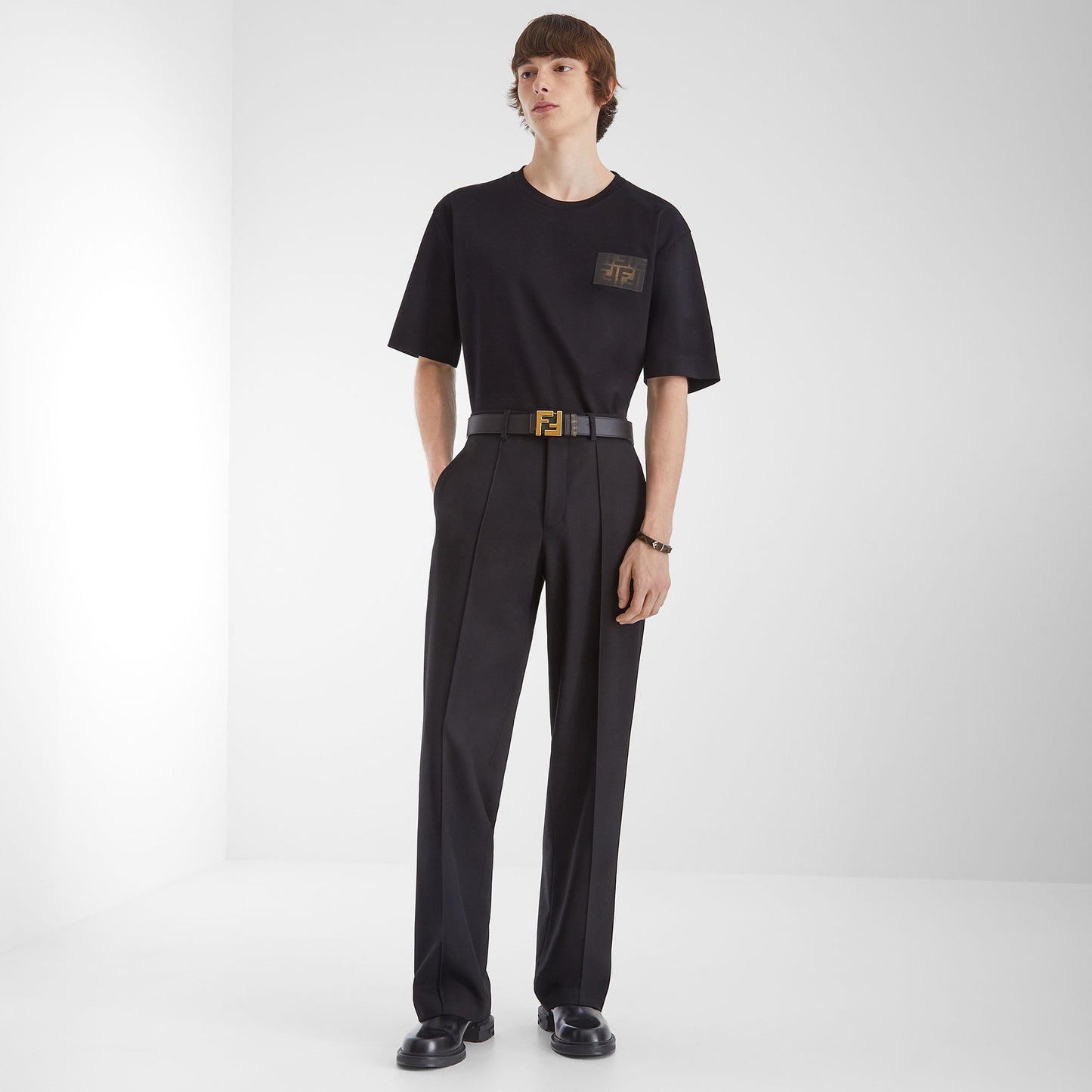 Fendi - T-shirt en jersey Noir