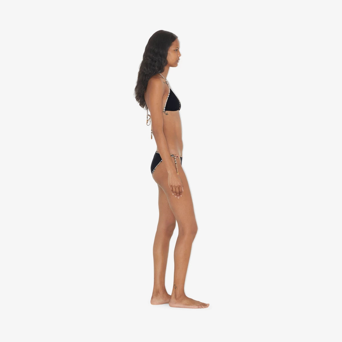 Burberry - Haut et Bas de bikini Check Noir