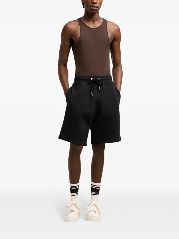 Ami - Short de sport à logo brodé Noir