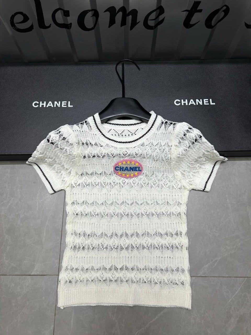 Chanel - T-Shirt Rose/Noir/Bleu/Blanc