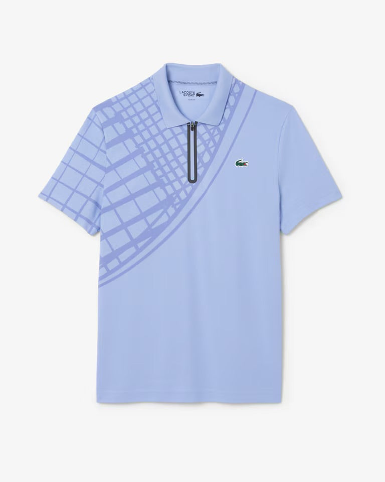 Lacoste - Polo Tennis slim fit Ultra Dry imprimé Violet