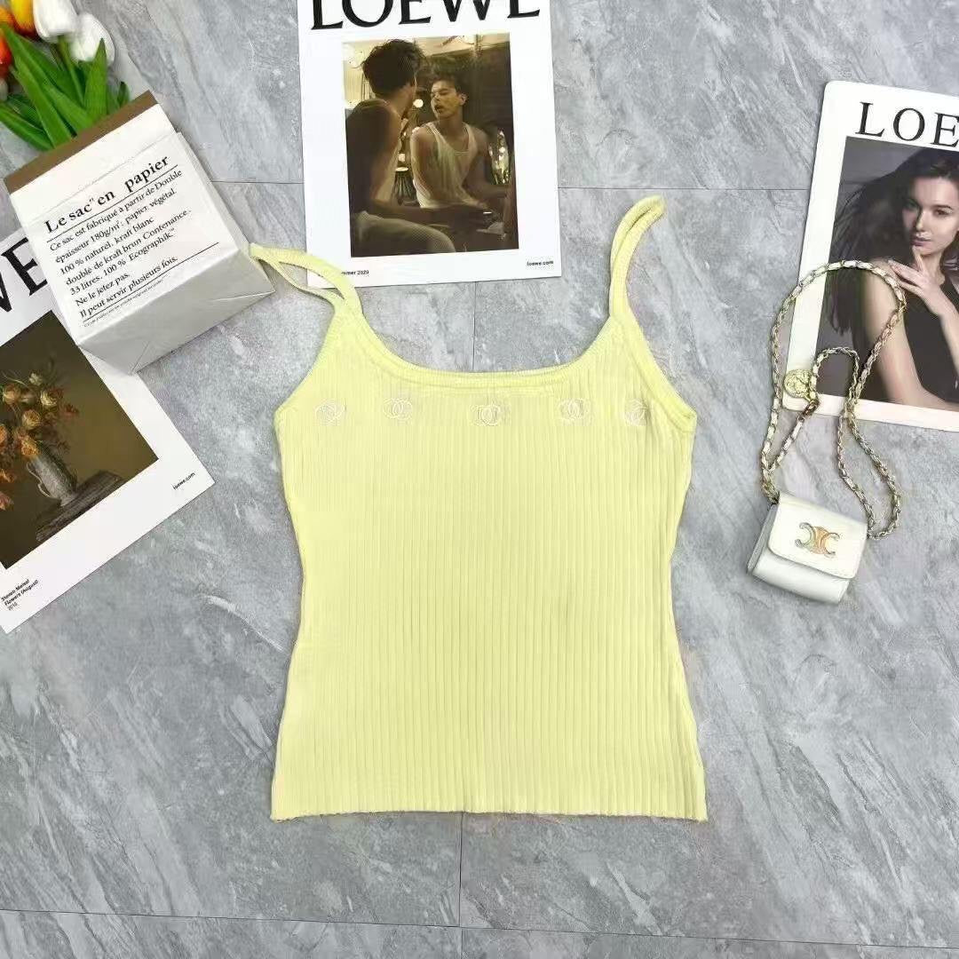 Chanel - T-Shirt Noir/Blanc/Turquoise/Jaune