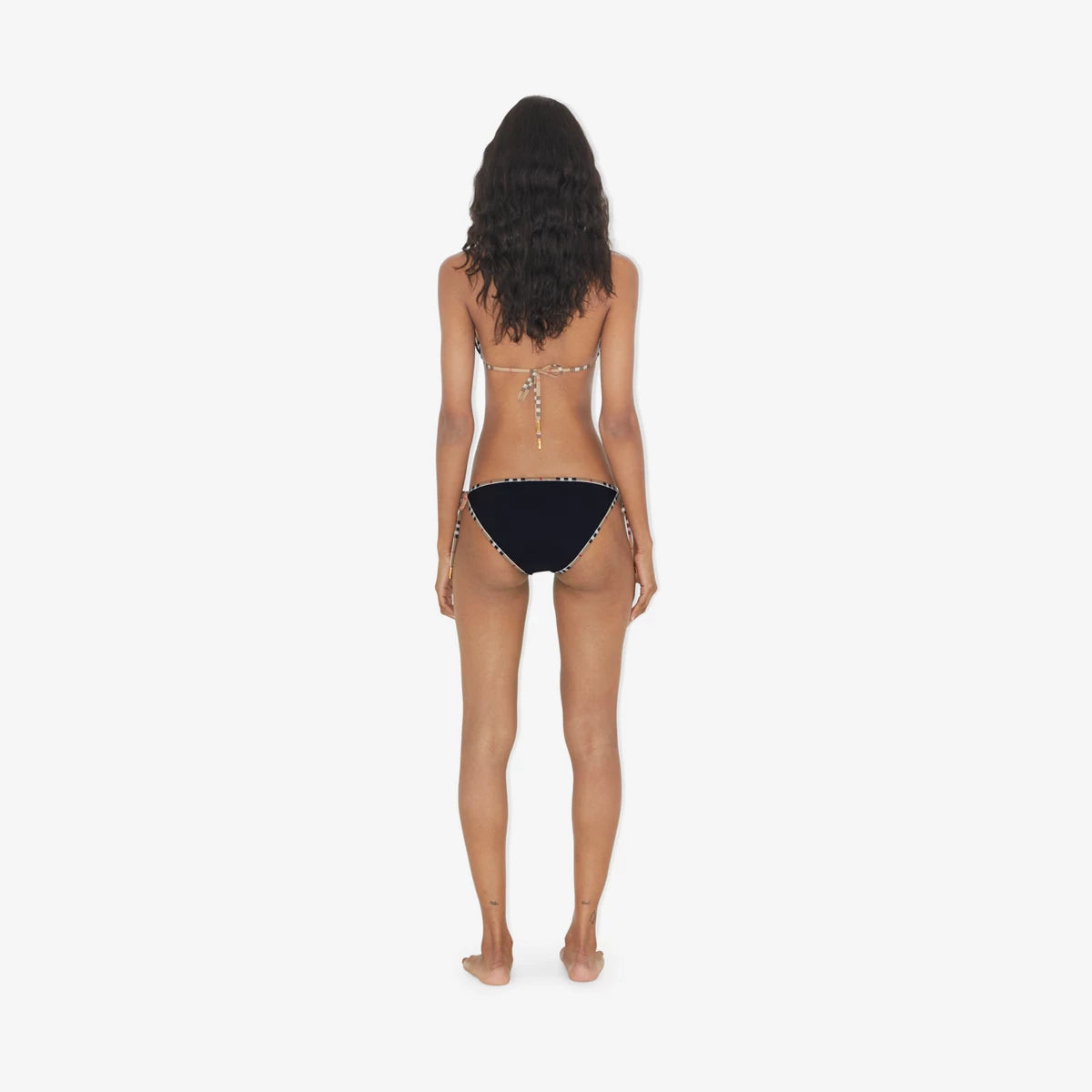 Burberry - Haut et Bas de bikini Check Noir