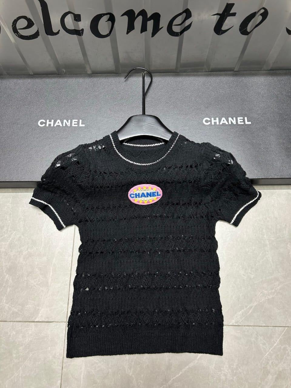 Chanel - T-Shirt Rose/Noir/Bleu/Blanc